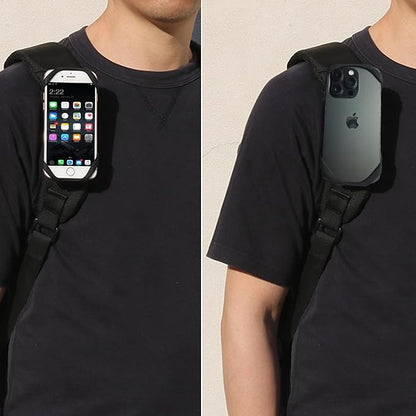FORZEN Phone Clamp Mount,Backpack Cellphone Holder,Backpack Strap Clip with Detachable for Hiking/Climbing/Outdoor