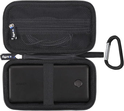 Case for Anker Power Bank(PowerCore 10K) A1229/ VEGER All in One 10000mAh (V1115)/ Belkin 10,000mAh (BPB006) Portable Charger Power Bank - Hard Travel Carrying Storage Bag (Black)