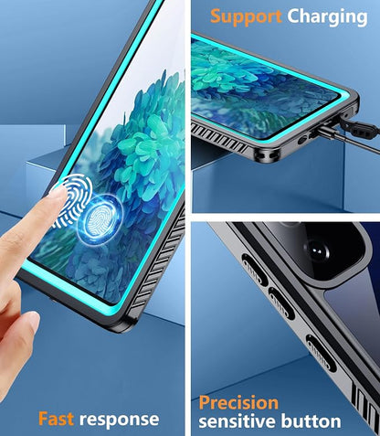 Temdan for Samsung Galaxy S20 FE Case Waterproof, [Military-Grade Drop Protection] [IP68 Underwater] Full Body Heavy Duty Rugged Shock-Proof Case for S20 FE 6.5''-Teal