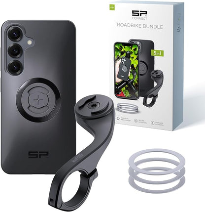 SP CONNECT Road Bike Bundle | SPC+ | Compatible with Samsung S25 | Bike Phone Mount | Bicycle Accessories and Bike Phone Holder | Cell Phone Holder Black
