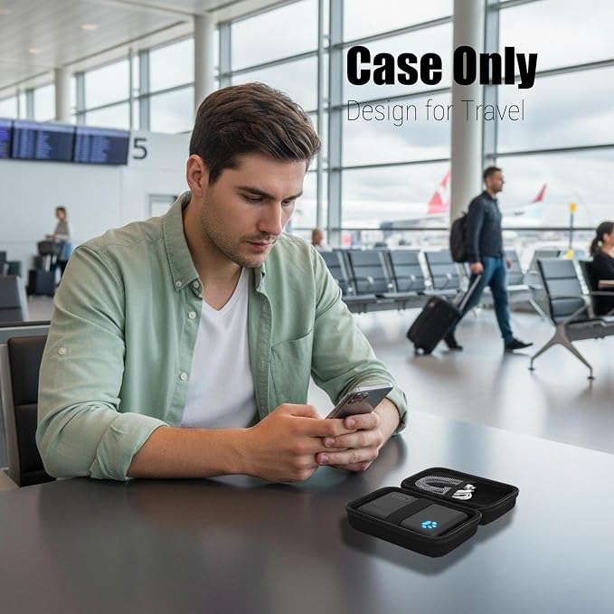Case for INIU Ultra Slim 10000mAh(P41)/ INIU 45W Power Bank 10000mAh(P41L)/ Anker Nano Ultra-Slim 5,000mAh Magnetic Power Bank - Travel Protective Carrying Storage Bag