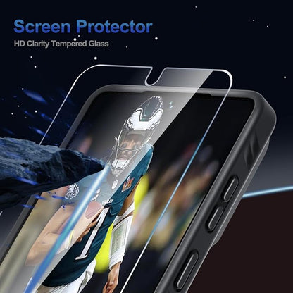 RMOCR for Samsung Galaxy S26 Ultra Case with Screen Protector+Lanyard Wrist Strap,Magnetic Translucent Matte Rugged Slim Phone Cover Built in Invisible Kickstand [Fit for MagSafe],2026 Black