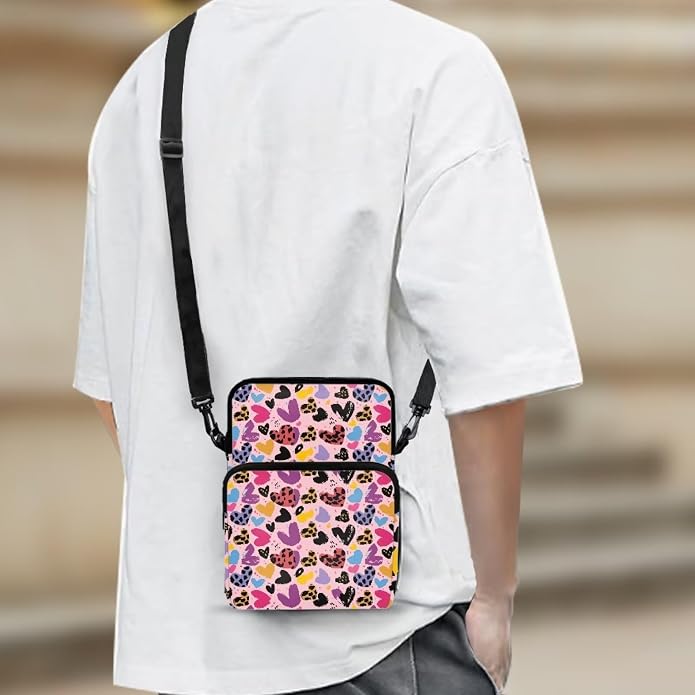 Men's Crossbody Bag, Small Cell Phone Wallet, Women's Shoulder Handbag, Travel Gym Bag