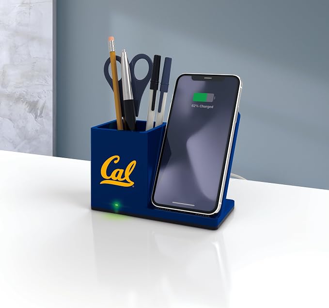 SOAR NCAA Unisex Wireless Charging Stand with Desktop Organizer