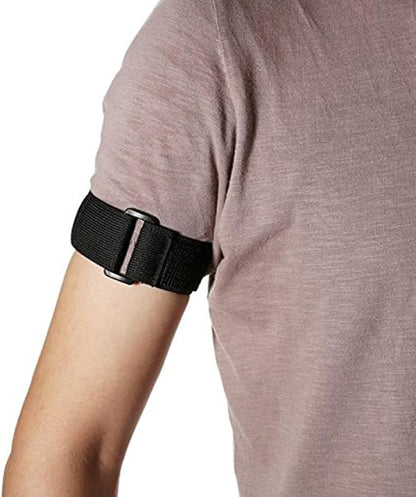 Universal Elastic Adjustable Sport Armband Strap for All Models of iPod with Silicone or MP3 or Leather Case and Multifunctional Outdoor Arm Bag with Armband Slots (2-Pack, Black)