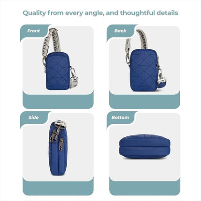 Travelon Anti-Theft Boho 2 Compartment Phone Crossbody