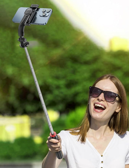 52" Selfie Stick Tripod with Remote, 3 in 1 Portable Selfie Stick & Phone Tripod Stand with Phone Holder, Cell Phone Tripod for Group Selfies/Live Streaming/Video Recording, for iPhone/Android