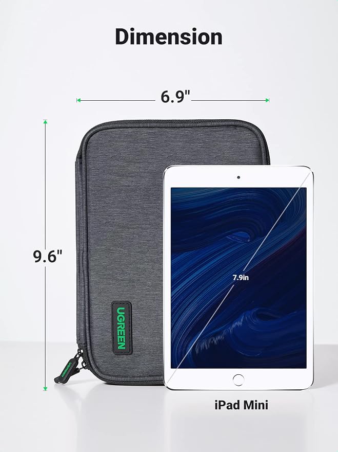 UGREEN Electronic Organizer Travel Cable Organizer Storage Bag for Data Cables, USB C Charger, SD Card, Hard Drive, Charging Cord, Mouse, Power Bank, Phone, Power Adapter Plug Electronics Accessories