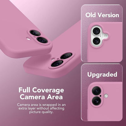 Magnetic for iPhone 17 Case, Compatible with MagSafe, [Full Camera Protection][Screen Protector] Silicone Shockproof Protective Phone Case for iPhone 17 6.3", Blackcurrant