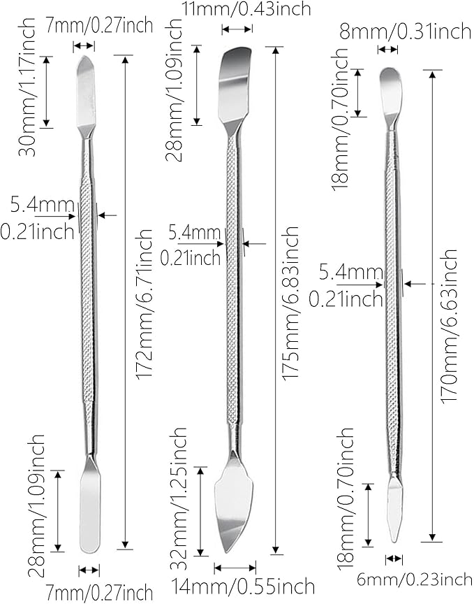 Repair Tool Kits, Spudger Pry Tool Kit, 6Pcs Double-Ended Stainless Steel Opening Tool, Ultra-Thin Prying & Open Tool for iPhone, Laptop, iPad, Cell Phone, MacBook, Tablet, Electronics Repair