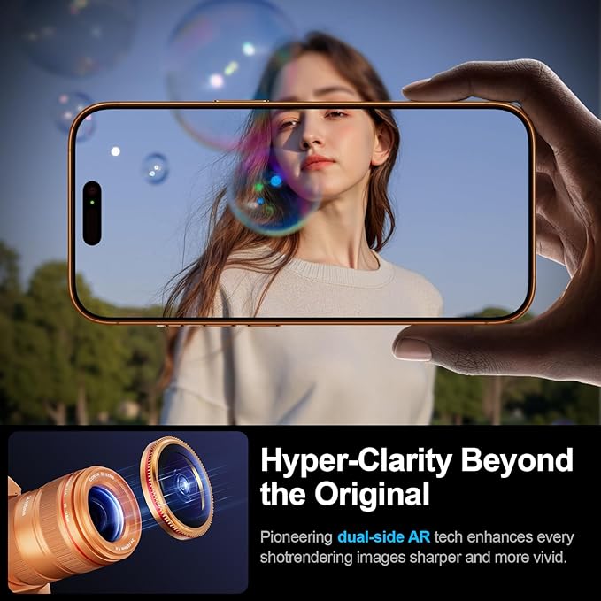 X-it 2-Pack Camera Lens Protector for iPhone 17 Pro Max/17 Pro, [Shatterproof & Impact Resistant] 9H High-Alumina Tempered Glass, Anti-Scratch, Dustproof, Strong Adsorption, Case Friendly, Ultra HD Clear