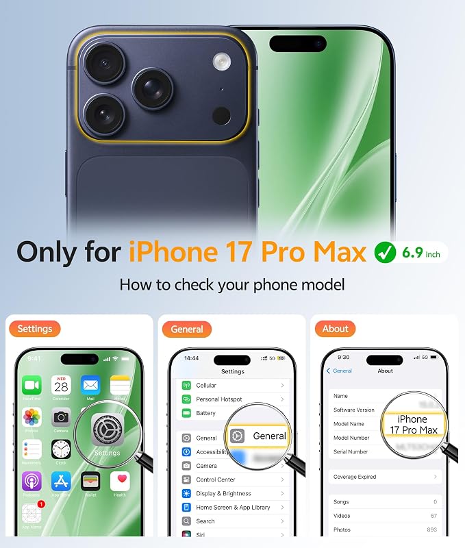FNTCASE for iPhone 17 Pro Max Case: [Compatible with Magsafe] Translucent Matte Cases with [Full Camera Protection] [Screen Protector] Military Grade Shockproof Protective Phone Cover - Green