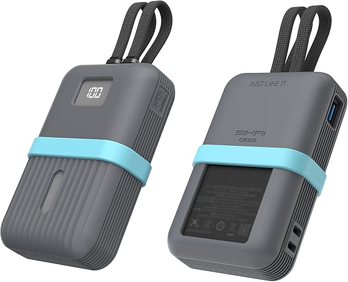 Silicone Case for Anker Zolo Power Bank 2025(20,000mAh 45W/30W) A1689/A1681 Protective Cover with Lanyard Hole, Compact | Tactile Grip | Impact Protection for Daily Use & Travel, Case Only (Gray)