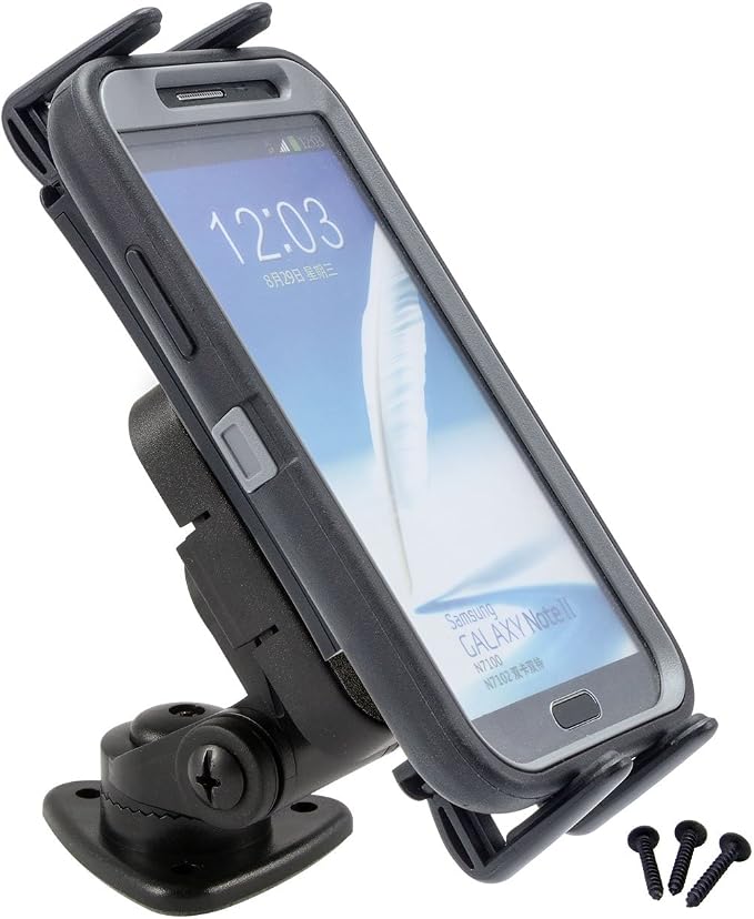 ARKON Mounts Adhesive Phone and Tablet Car and Truck Mount | Universal Phone Holder | Adhesive or Drill Mount | Compatible with iPhone, Galaxy, Note, Pixel, and more