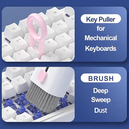 Electronics Cleaner Kit. Keyboard Brush, Airpod Cleaning Tool, Phone Screen Cleaner. for Computers, MacBooks, Laptops, Airpods Pro, Headphones.（Dark Green）