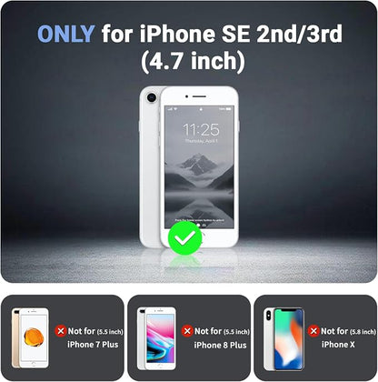 jaroco Magnetic for iPhone SE Case 3rd/2rd,iPhone 8/7 Case, [Compatible with MagSafe][Military Grade Drop Protection][Heavy Duty Protection][Non-Slip] 2-Layer Bumper Phone Case 4.7''-Gray