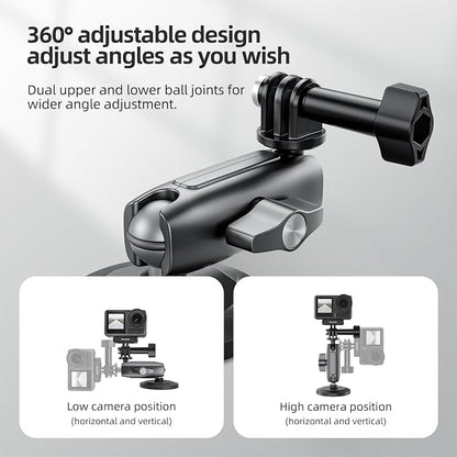TELESIN Magnetic Mount Magnet Metal Mounts for Action Camera, 360 Quick Car Holder Attachment for GoPro Max hero 13 12 11 10 9 Insta360 X5 X4 DJI Action 6 5 Pro 4 Osmo nano Pocket 3 Mounting Accessory