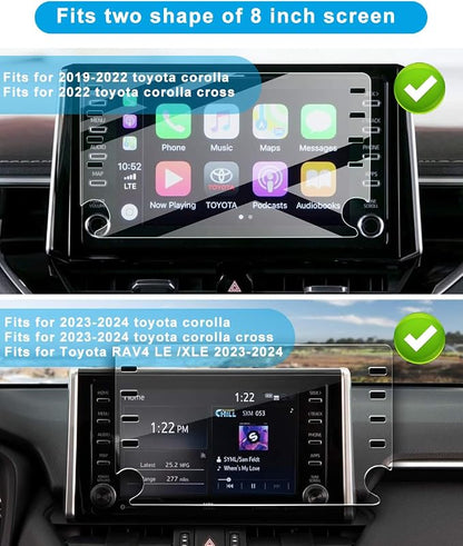 Car Phone Holder for Toyota Corolla/Corolla Cross Accessories 2019 2020 2021 2022 2023 2024 2025 2026 Dash Mount Cell Phone Holder for Most Smartphones Hands-Free(8inch Screen Only)