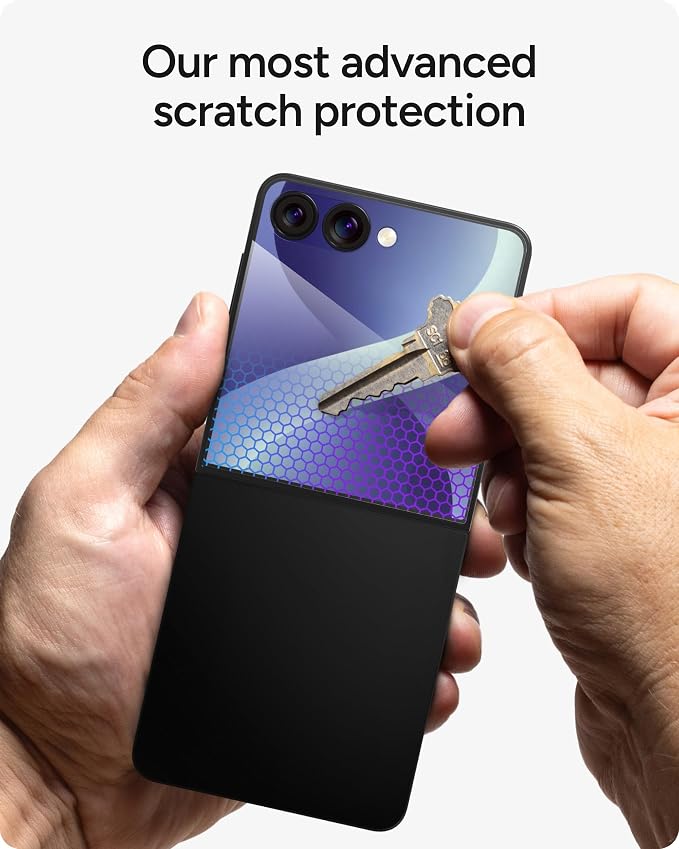 ZAGG Glass XTR5 Samsung Galaxy Z Flip8 Screen Protector | Front Screen, 11x Stronger Graphene-Infused Tempered Glass, Blue Light Filter, Anti-Reflective, InvisibleShield, Easy Install