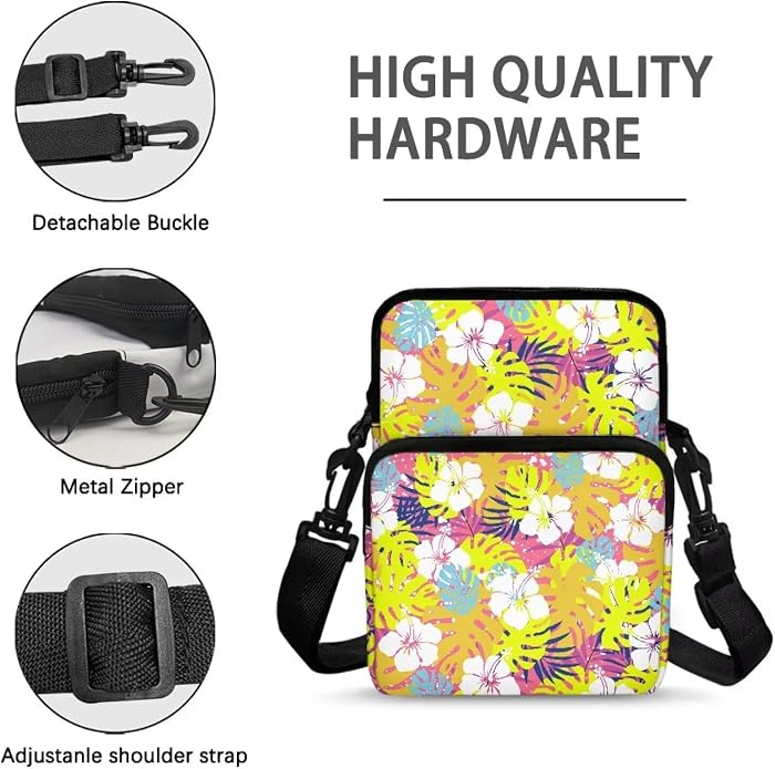 Men's Crossbody Bag, Small Cell Phone Wallet, Women's Shoulder Handbag, Travel Gym Bag