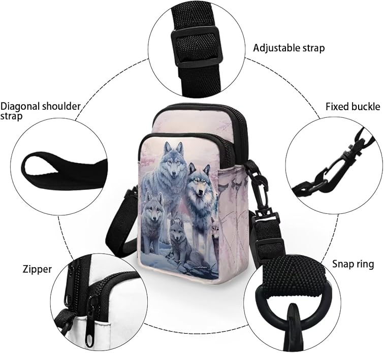 DISNIMO Small Crossbody Bags for Women Trendy Cross Body Cell Phone Shoulder Bags Purses with Adjustable Strap