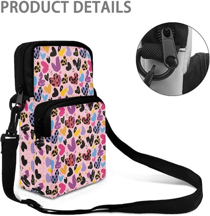 Men's Crossbody Bag, Small Cell Phone Wallet, Women's Shoulder Handbag, Travel Gym Bag