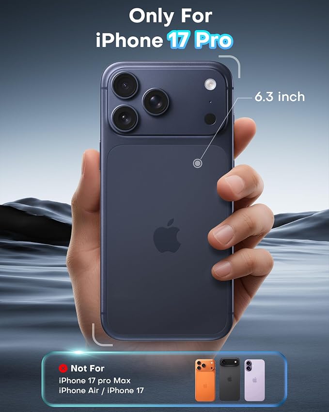 OMOTON 2+2 Pack Matte Screen Protector for iPhone 17 Pro 6.3 Inch 2025, Matte Layer Film with Camera Lens Protector, Tempered Glass with Easy Installation Tool, Anti-glare, Smooth Touch, Feel as Silk
