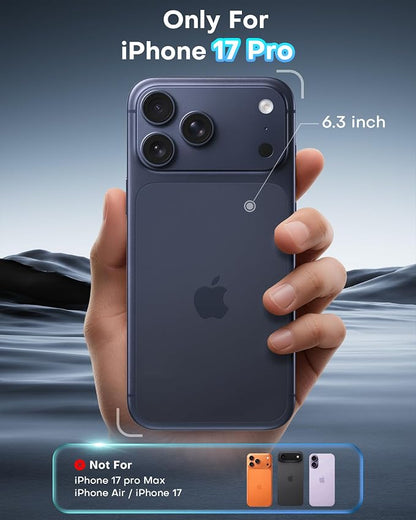 OMOTON 2+2 Pack Matte Screen Protector for iPhone 17 Pro 6.3 Inch 2025, Matte Layer Film with Camera Lens Protector, Tempered Glass with Easy Installation Tool, Anti-glare, Smooth Touch, Feel as Silk