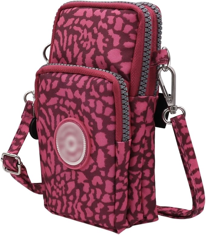 ZGMYC 3-Layers Cellphone Pouch Wristlet Purse Waterproof Sports Armband Shoulder Bag Wallet