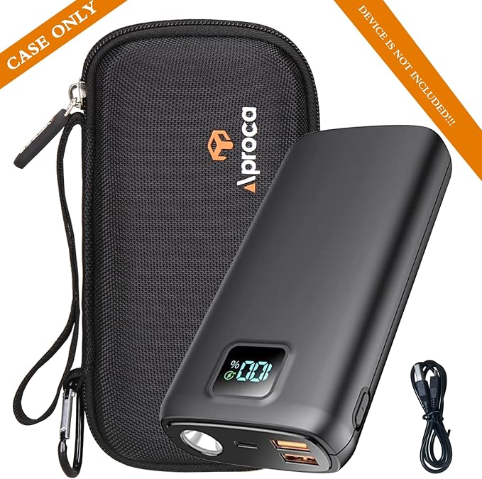 Aproca Power Bank Case Compatible with LOVELEDI 40000mAh / Anker 20,000mAh / Pxwaxpy 30,800mAh / RGVOTA 38800mAh / Ekrist 25800mAh / FOCHEW 30,800mAh Portable Charger (Case Only)