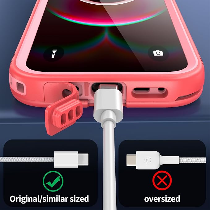 SPORTLINK for iPhone 16e Case/iPhone 17e Case, IP68 Waterproof Military Protective Full Body Heavy Duty Shockproof 360 Sealed Dustproof with Camera Screen Protector Cover for i Phone 16 e 6.1" Pink