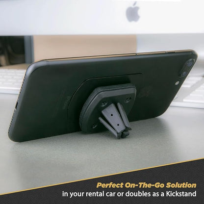 Scosche MAGVM2B MagicMount Magnetic Cell Phone Stand, Hands-Free Cellphone Holder for Car Vent Phone Mount Compatible with iPhone, Samsung and all Mobile Android Phones, Not Compatible with MagSafe