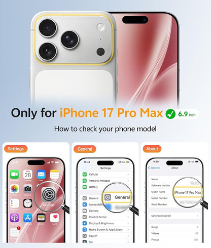 FNTCASE for iPhone 17 Pro Max Case, Fit for Magsafe, Screen Protector | Full Camera Protection, Translucent Matte, 14FT Military Grade Drop Proof, Shockproof Protective Phone Cover, Wine Red