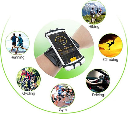 Diyeeni Phone Wristband Holder, 360 Degree Rotatable Cellphone Wrist Phone Holder, Arm Band Cell Case, for 13 Pro, for S22, for, for Hiking Biking Running(Blue)