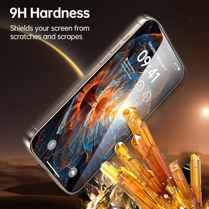 2-Pack for iPhone 16 Pro Privacy Screen Protector,Easy to Install,Anti-spy,Auto-Dust Removal,Military Grade Protection,Bubble-Free,Full Coverage, Case Friendly,9H+ Tempered Glass