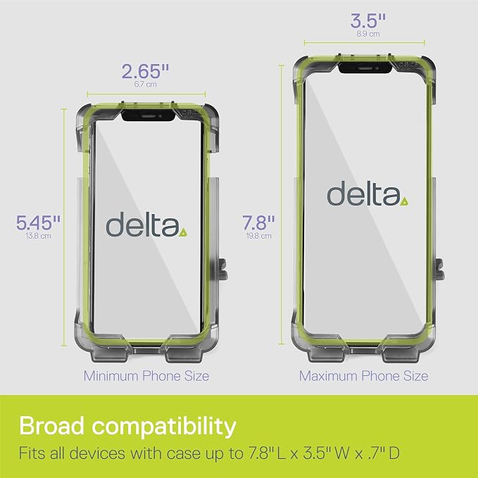 Delta Bicycle Phone Mount and HexAir Racing Peloton Seat Cushion Bundle Cycle - Bike Phone Mount Handlebar Fits Any Phone Or iPhone Up to 3.5" x 7.8" - Bike Seat Cover with Innovative Hexair Tech