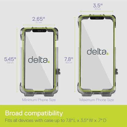 Delta Bicycle Phone Mount and HexAir Racing Peloton Seat Cushion Bundle Cycle - Bike Phone Mount Handlebar Fits Any Phone Or iPhone Up to 3.5" x 7.8" - Bike Seat Cover with Innovative Hexair Tech