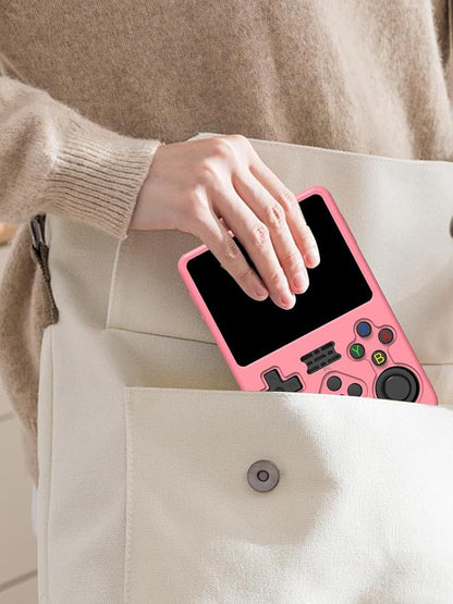 Silicone Protective Case for Anbernic R36S Game Console, Full-Body Protective Cover with Precise Cutout, Shockproof Dustproof Protector Sleeve & Scratch-Resistant Sleeve (Pink)