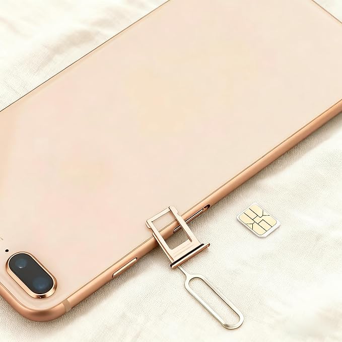 4 Pcs SIM Card Removal Openning Tool Tray Eject Pins Needle Opener Ejector Compatible with All iPhone Apple iPad HTC Samsung Galaxy Cell Phone Smartphone Watchchain Link Remover (Style B)