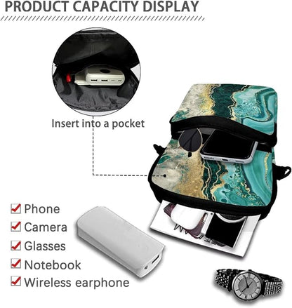 Men's Crossbody Bag, Small Cell Phone Wallet, Women's Shoulder Handbag, Travel Gym Bag
