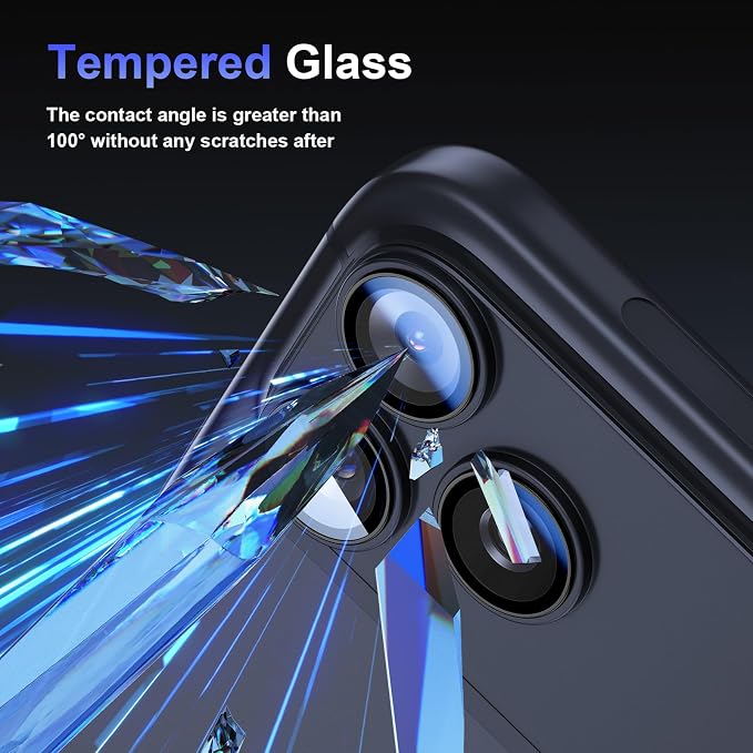 Camera Lens Protector for iPhone 17 Pro, Tempered Glass Screen Protection,2 pack, Blue