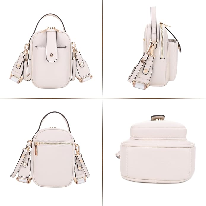 Mali+Lili Gail Vegan Leather Multi Compartment Crossbody Bag