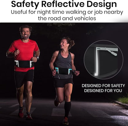 Vive Running Belt Fanny Pack for Women, Men, Kids, Adults, Jogging, Workouts- Waterproof Runners Reflective Waist Pack Bag with Phone Holder - for Fitness, Exercise, Gym, Hiking, Travel, Running Gift