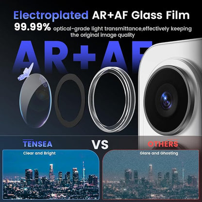 Tensea (3+2PCS Compatible with Samsung Galaxy S26 Ultra Camera Lens Protector, 9H Tempered Glass Camera Cover Screen Protector Metal Individual Ring [Installation Tray][Case Friendly]