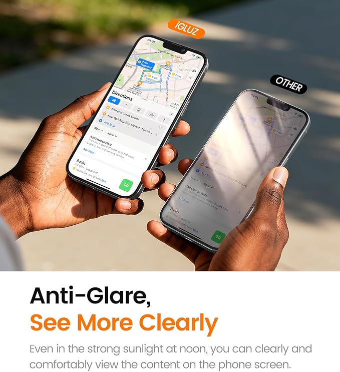 iGluz 4 Pack for iPhone 13 Pro Max Screen Protector with 2-Pack Camera Lens Protector[99.99%HD Clear][9H Tempered Glass][Bubble Free][Easy Installation][Smooth Touch][Anti-fingerprint],4+2 Protection