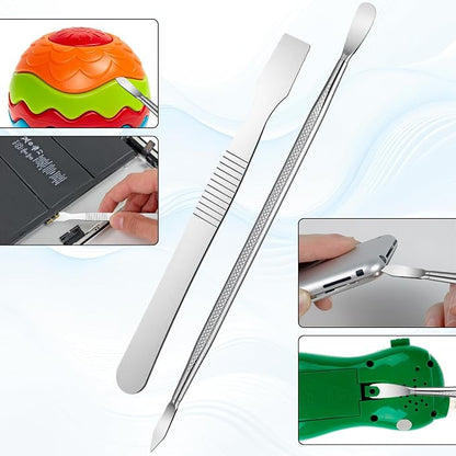 Mobile Cell Phone Repair Tools Kit, 7Pieces Metal Spudger Pry Tool Antistatic Spudger Plastic Metal Pry Opening Tool for Electronics Repair Smartphone Laptop Hand Open Replace Screen Battery