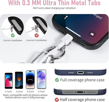 Clip and Go Strap for Phone with Wallet Crossbody Phone Lanyard and Detachable Checkered Bag with ID Window and RFID Pouch for Daily Travel. Bow