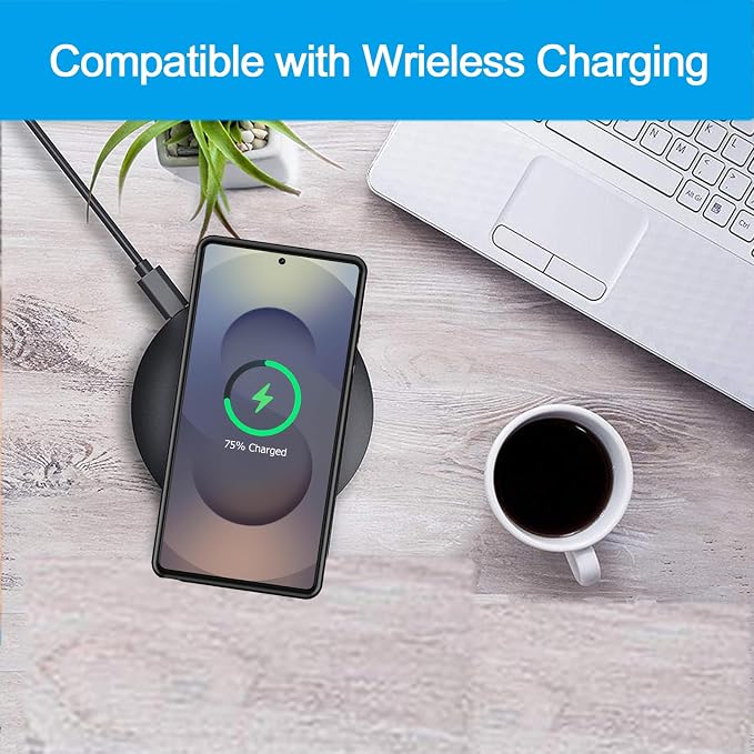 Battery Case for Galaxy S25 Ultra, Upgraded 12000mAh Battery Pack Rechargeable Charger Case with Wireless Charging Compatible for Galaxy S25 Ultra(6.9 inch) External Charging Cover (Black)