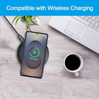 Battery Case for Galaxy S25 Ultra, Upgraded 12000mAh Battery Pack Rechargeable Charger Case with Wireless Charging Compatible for Galaxy S25 Ultra(6.9 inch) External Charging Cover (Black)