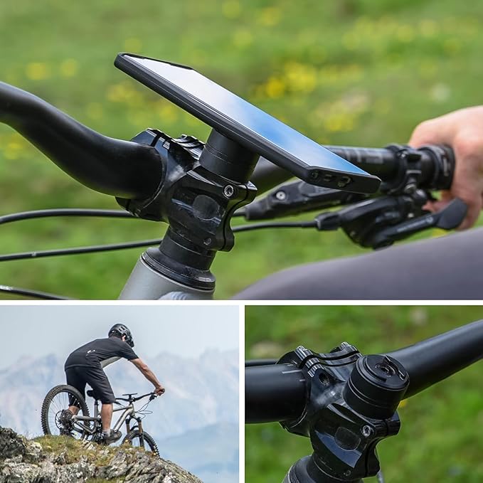 SP CONNECT Micro Stem Mount Pro Clamp | SPC+ | Premium Mobile Phone Holder for Cycling | Electric Bicycle Cell-Phone Holders | Road Bike E-Bike